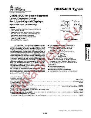 CD4543BE datasheet  